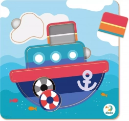 Puzzle pour enfants bateau à vapeur DODO