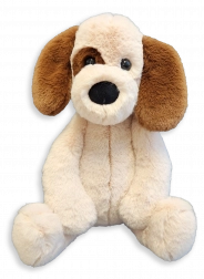 Chien en peluche tacheté