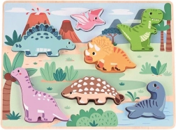 puzzle 3D en bois dinosaures