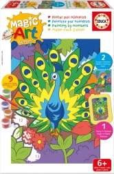 Educa peinture par numéros – paon et perroquet