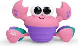 Bright Starts crabe musical et multisensoriel rampant Rockin' Crawling Crab rose