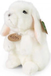 Lapin en peluche blanc 18 cm Éco-responsable