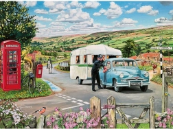 Puzzle route vers le camping 1000 pièces GIBSONS