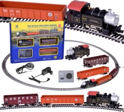 Ensemble de train électrique locomotive à vapeur H0 avec unité de commande