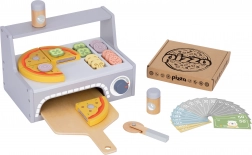 Ensemble de pizza en bois Tooky Toy avec accessoires