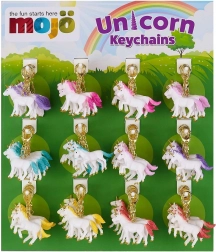 Présentoir de 72 porte-clés – licornes