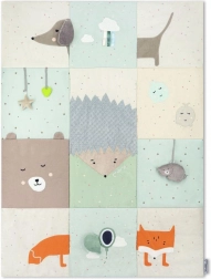 tapis de jeu momi volpi patchwork 120 × 160 cm