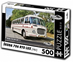 Puzzle Rétro-voitures Škoda 706 RTO LUX – autobus, 500 pièces