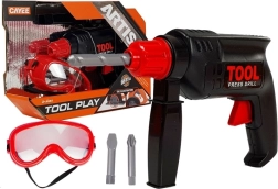 Perceuse pour enfants avec lunettes de protection – ensemble d’outils pour petits bricoleurs