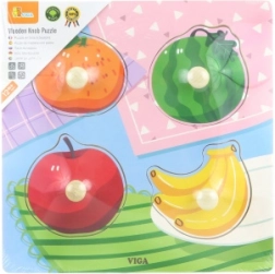 Puzzle en bois Viga avec poignées Fruits