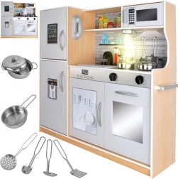 Grande cuisine en bois XL avec lumière et sons pour enfants – Kruzzel 22115