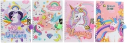 Carnet avec cadenas motif licorne 14 × 18 cm