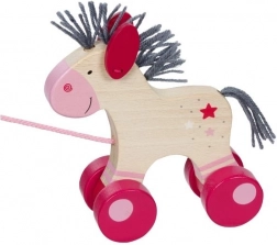 Cheval à tirer Lilia sur une corde