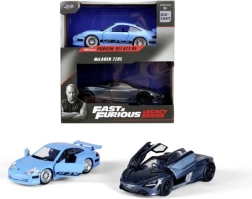 Pack duo Fast & Furious Porsche 996 GT3 RS de Brian et McLaren 720S de Shaw, 1:32