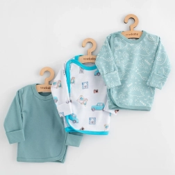 Chemise pour nourrisson New Baby Classic II, 3 pièces, garçon, taille 56 (0–3 mois)