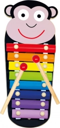 Bino Xylophone métallique Petit Singe