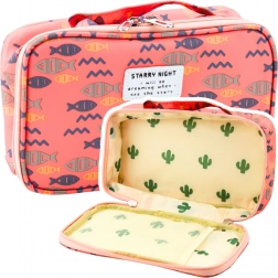 Organiseur scolaire lettres rose 21,5 cm