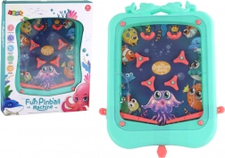 Jeu de table mini flipper avec bille – vert