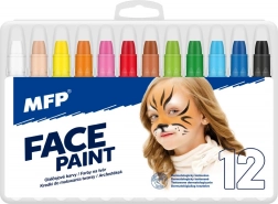Ensemble de peintures pour le visage 12 couleurs