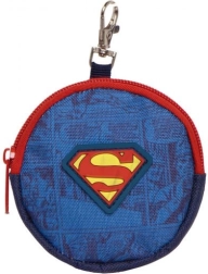 Portemonnaie rond pour pièces Superman 9 × 9 × 2 cm