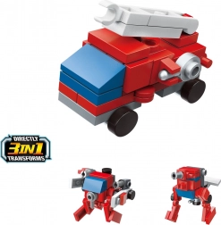 Qman Trans Collector Camion de pompiers avec échelle 3en1