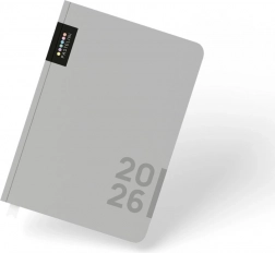 Agenda A5 Hebdomadaire 2026 Gris Pastelini