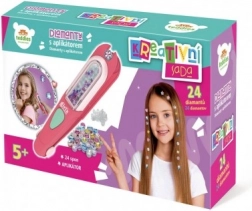 Diamants scintillants pour cheveux avec applicateur et barrettes