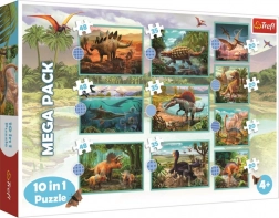 Puzzle 10 en 1 dinosaures