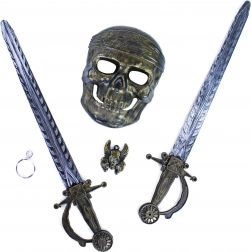 Set pirate avec masque et épées