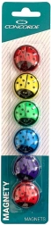 Aimants coccinelles 30 mm, 6 pcs