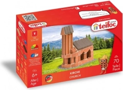 Jeu de construction Teifoc Église pour enfants dès 6 ans, 70 pcs