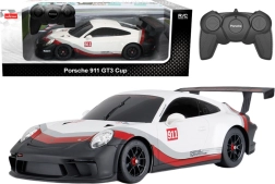 Voiture RC 1:18 RASTAR PORSCHE 911 GT3 blanc-gris
