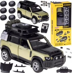 Modèle tuning en métal LAND ROVER DEFENDER 110 1:43 avec kit d’accessoires