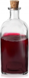 Bouteille en verre avec bouchon en liège 530 ml