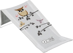 Transat en tissu pour baignoire Petit sage hibou, gris