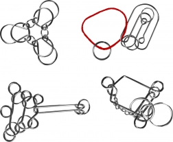 Casse-têtes en métal pour enfants et adultes