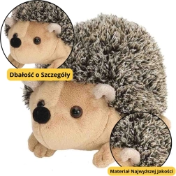 Hérisson en peluche marron 17,5 cm