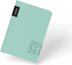 Agenda hebdomadaire 2026 Pastelini vert A5