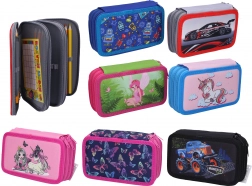 Trousse scolaire à trois étages avec équipement