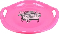 Assiette de neige Baby Mix 60 cm Snowflake Music rose