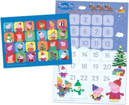 Calendrier de l’avent en papier Peppa Pig avec autocollants