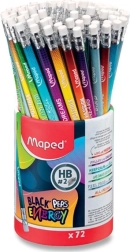 Crayon graphite MAPED Black’Peps Energy HB, assortiment de motifs