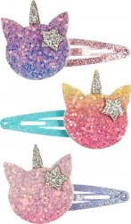 Barrettes pour cheveux avec chats - 3 pcs