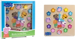 Horloge éducative en bois Peppa Pig