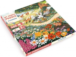 Puzzle familial Fleurs et animaux de la forêt 500 pièces