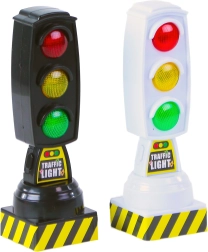 Feu tricolore pour enfants avec lumière et son, 13 cm