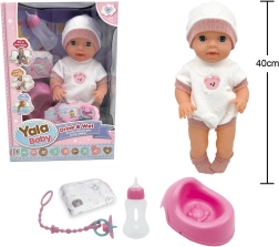 Bébé qui fait pipi avec pot 40 cm