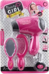 Set de coiffure pour enfants avec accessoires et sèche-cheveux à piles