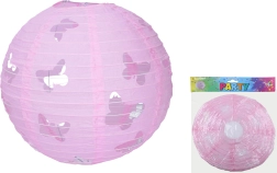 Lampion boule 30 cm avec motif papillon