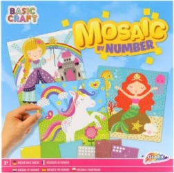 Mosaïque avec images de Princesse, Licorne et Sirène